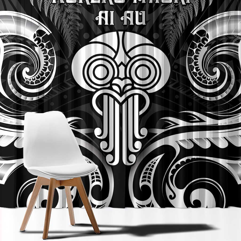 New Zealand Te Reo Maori Window Curtain Korero Maori Ai Au LT05 - Polynesian Pride