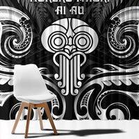 New Zealand Te Reo Maori Window Curtain Korero Maori Ai Au LT05 - Polynesian Pride