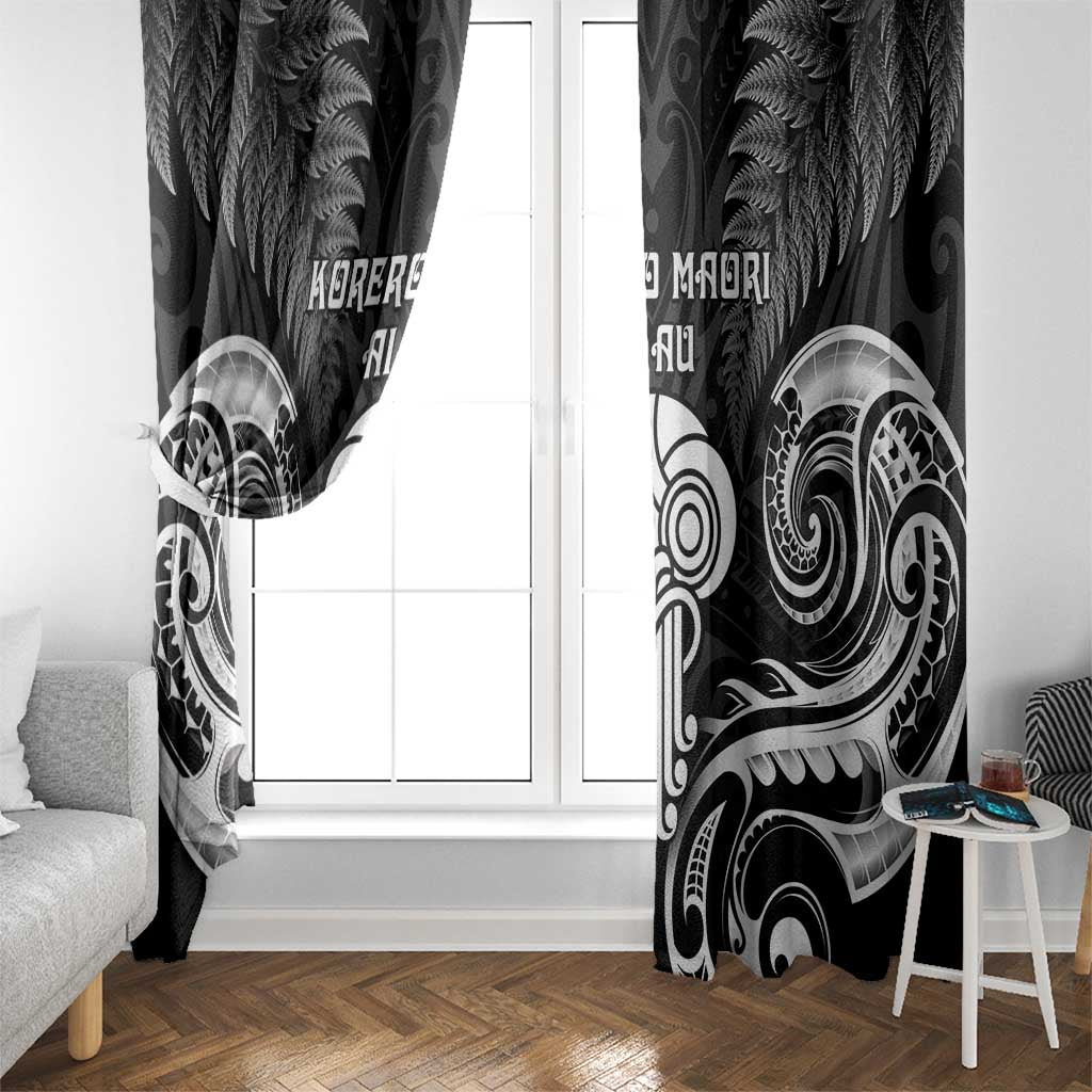 New Zealand Te Reo Maori Window Curtain Korero Maori Ai Au LT05 - Polynesian Pride