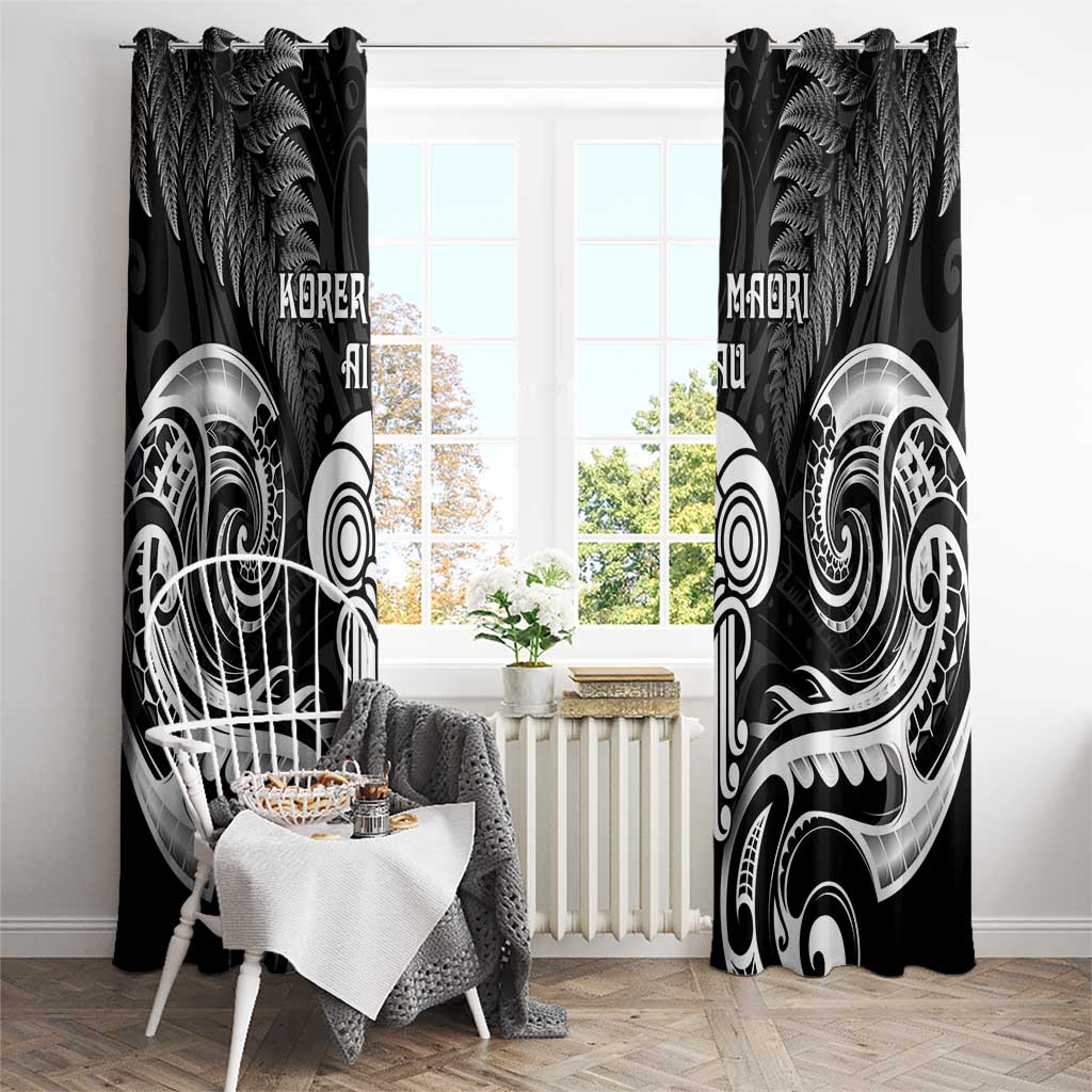 New Zealand Te Reo Maori Window Curtain Korero Maori Ai Au LT05 - Polynesian Pride