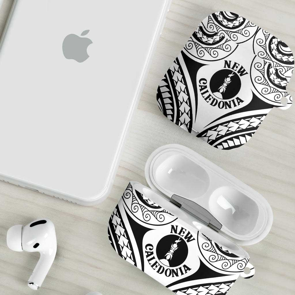 New Caledonia Day AirPods Case Polynesian Curves White Color - Polynesian Pride