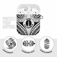 New Caledonia Day AirPods Case Polynesian Curves White Color - Polynesian Pride