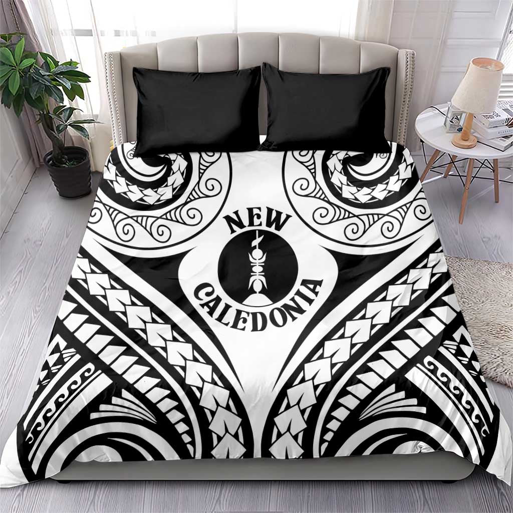 New Caledonia Day Bedding Set Polynesian Curves White Color - Polynesian Pride