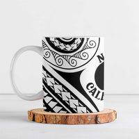 New Caledonia Day Ceramic Mug Polynesian Curves White Color - Polynesian Pride