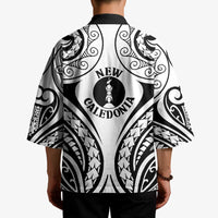 New Caledonia Day Kimono Polynesian Curves White Color - Polynesian Pride