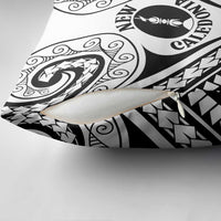 New Caledonia Day Pillow Cover Polynesian Curves White Color - Polynesian Pride
