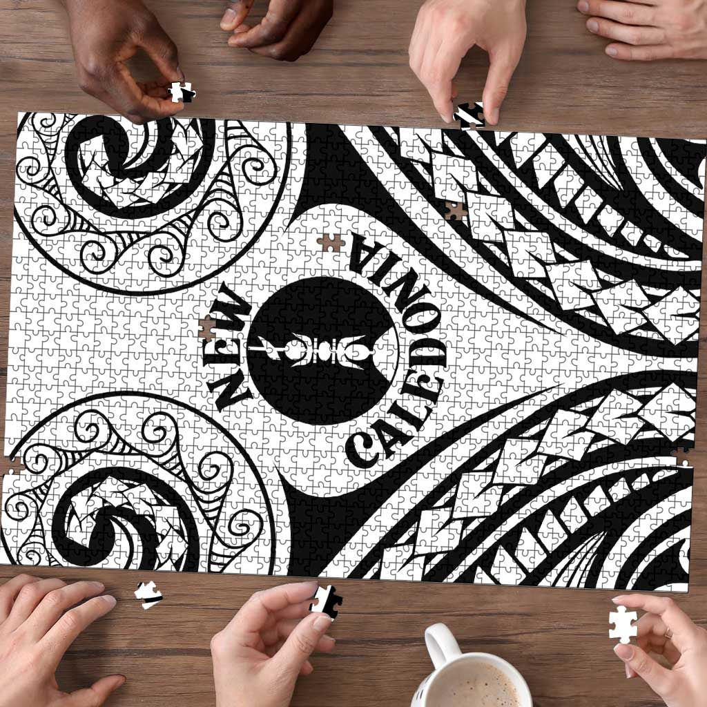 New Caledonia Day Puzzle Polynesian Curves White Color - Polynesian Pride