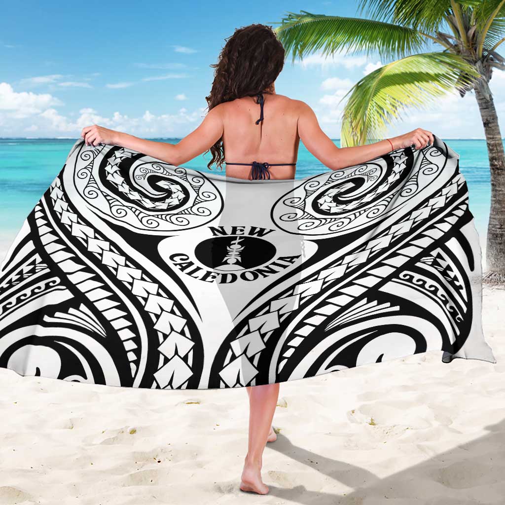 New Caledonia Day Sarong Polynesian Curves White Color - Polynesian Pride