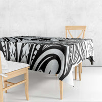 New Caledonia Day Tablecloth Polynesian Curves White Color - Polynesian Pride