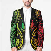 New Caledonia Day Blazer Polynesian Curves Reggae Color - Polynesian Pride