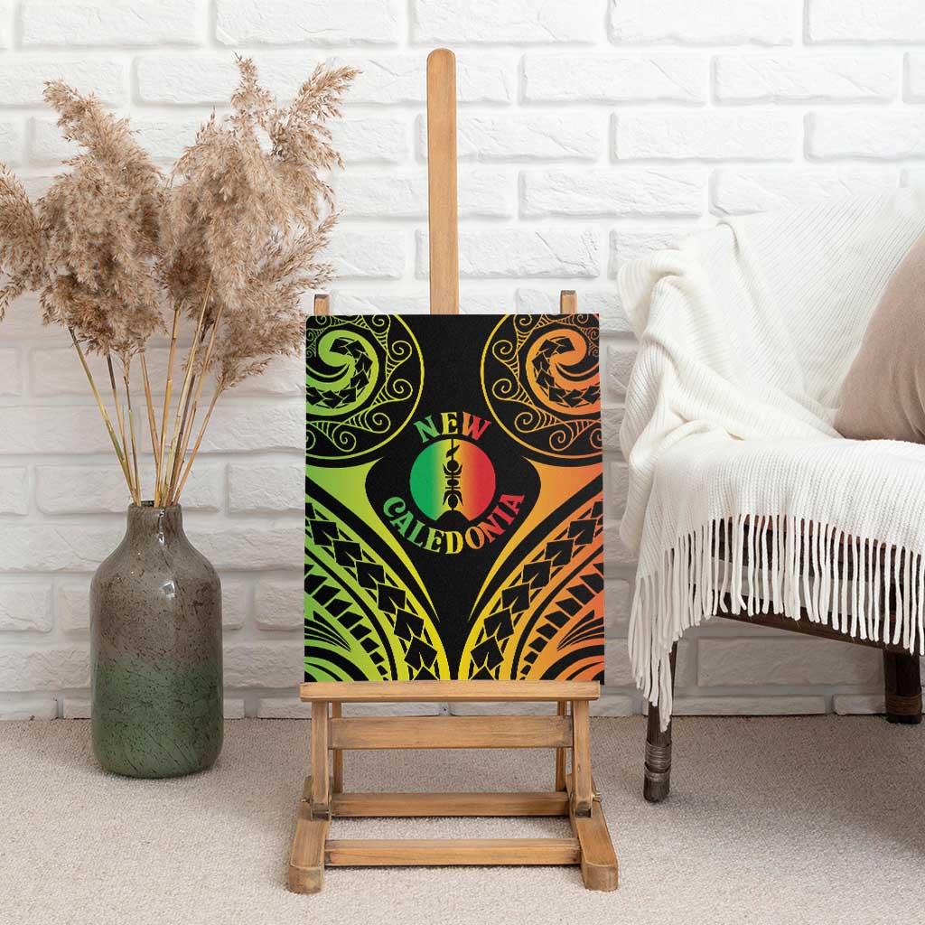 New Caledonia Day Canvas Wall Art Polynesian Curves Reggae Color - Polynesian Pride