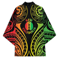 New Caledonia Day Kimono Polynesian Curves Reggae Color - Polynesian Pride