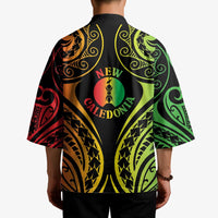 New Caledonia Day Kimono Polynesian Curves Reggae Color - Polynesian Pride