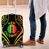 New Caledonia Day Luggage Cover Polynesian Curves Reggae Color LT05 Reggae - Polynesian Pride