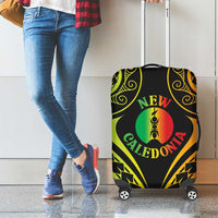 New Caledonia Day Luggage Cover Polynesian Curves Reggae Color LT05 - Polynesian Pride