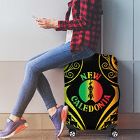 New Caledonia Day Luggage Cover Polynesian Curves Reggae Color LT05 - Polynesian Pride