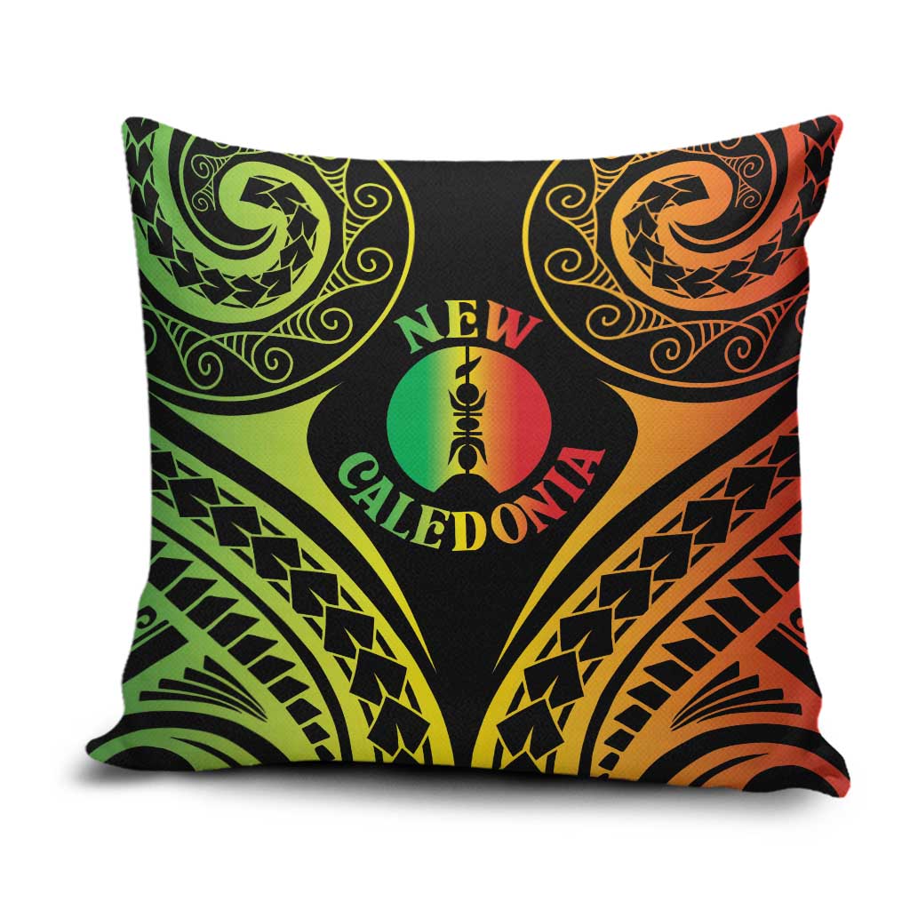 New Caledonia Day Pillow Cover Polynesian Curves Reggae Color - Polynesian Pride