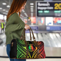 New Caledonia Day Travel Bag Polynesian Curves Reggae Color - Polynesian Pride