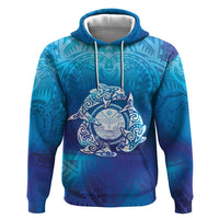 Marshall Islands Manit Day Hoodie Tribal Dolphin With Marshall Seal - Polynesian Pride