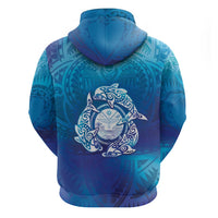 Marshall Islands Manit Day Hoodie Tribal Dolphin With Marshall Seal - Polynesian Pride