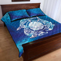 Marshall Islands Manit Day Quilt Bed Set Tribal Dolphin With Marshall Seal - Polynesian Pride