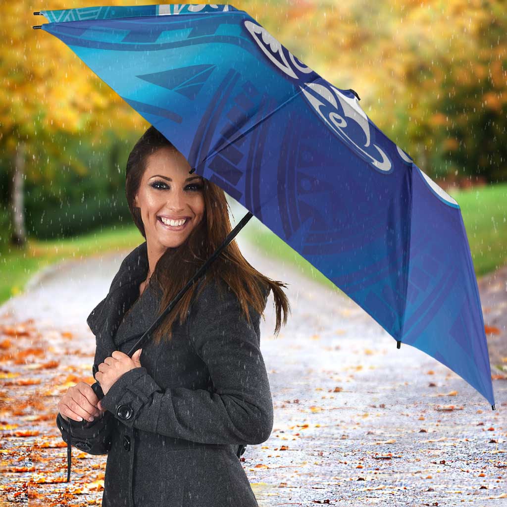 Marshall Islands Manit Day Umbrella Tribal Dolphin With Marshall Seal - Polynesian Pride