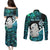 Aotearoa New Zealand Couples Matching Puletasi Dress and Long Sleeve Button Shirts Paua Shell Fern Koru With Maori Hei Tiki LT05 - Polynesian Pride