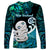 Aotearoa New Zealand Long Sleeve Shirt Paua Shell Fern Koru With Maori Hei Tiki LT05 - Polynesian Pride