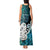 Aotearoa New Zealand Tank Maxi Dress Paua Shell Fern Koru With Maori Hei Tiki LT05 - Polynesian Pride