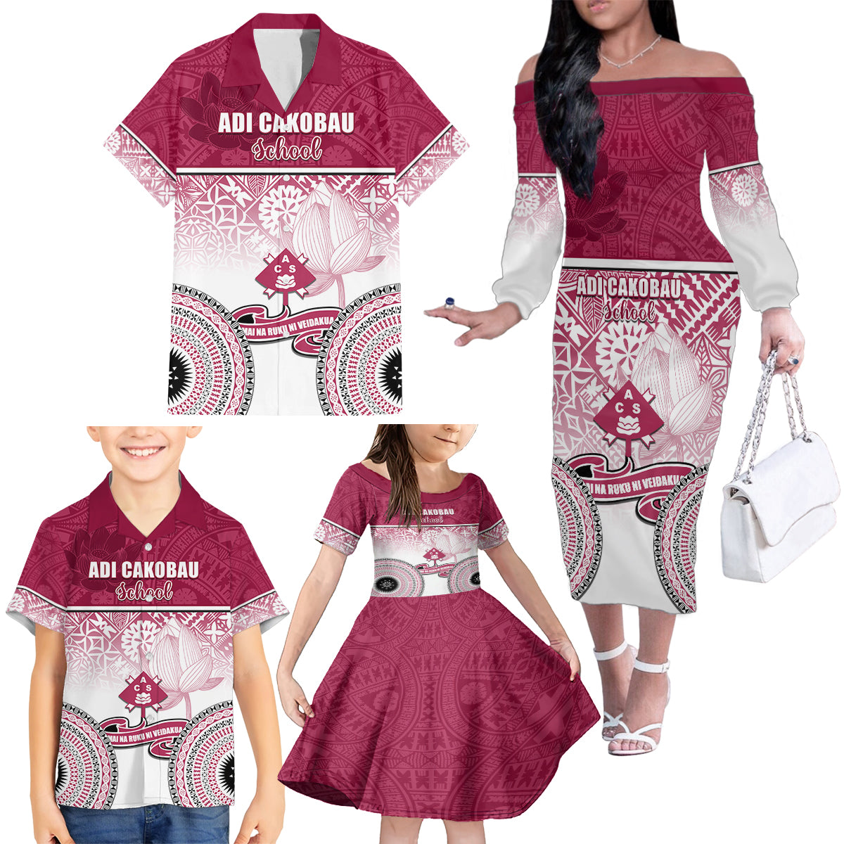 adi-cakobau-school-family-matching-off-shoulder-long-sleeve-dress-and-hawaiian-shirt-75th-anniversary