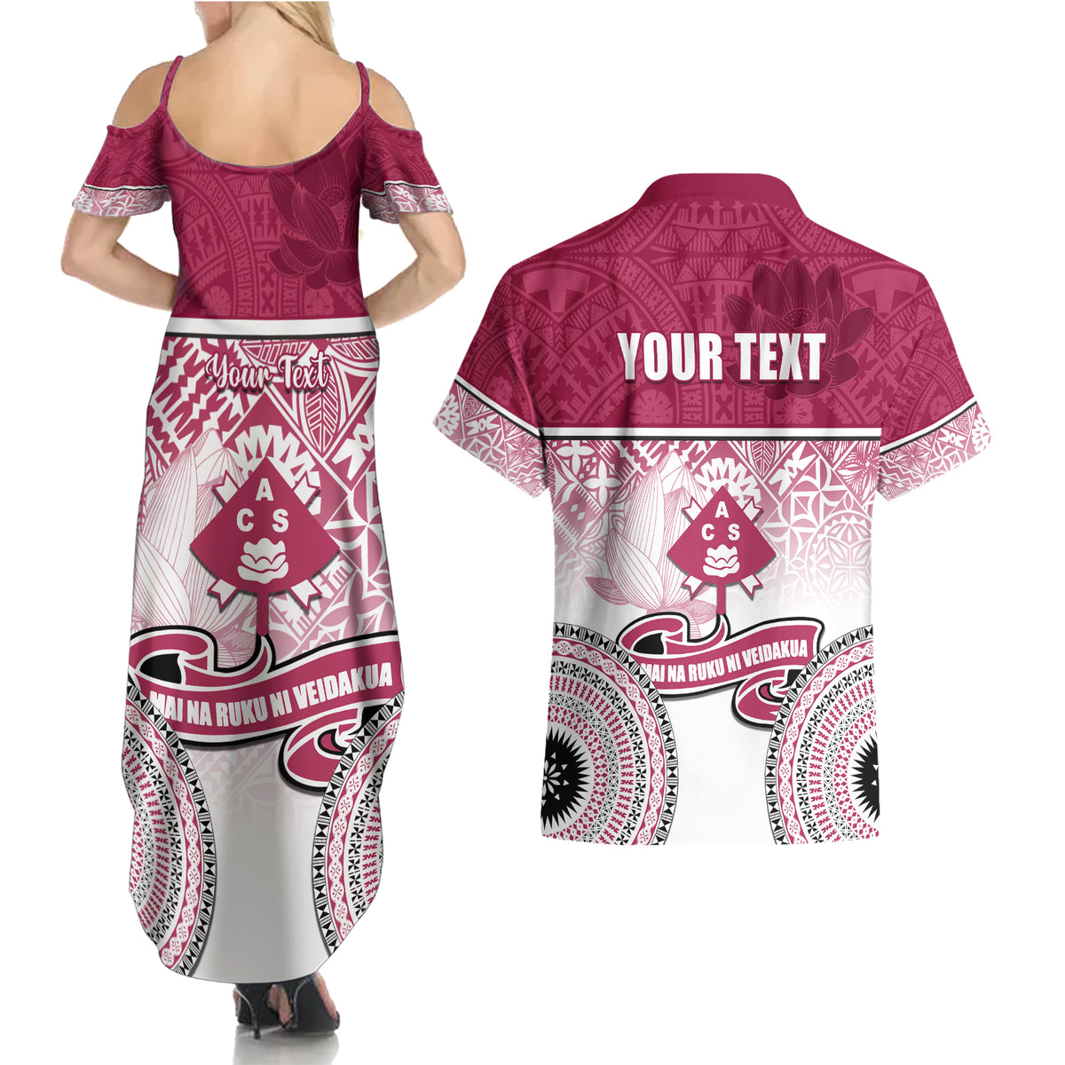 personalized-adi-cakobau-school-couples-matching-summer-maxi-dress-and-hawaiian-shirt-with-fijian-tapa-pattern
