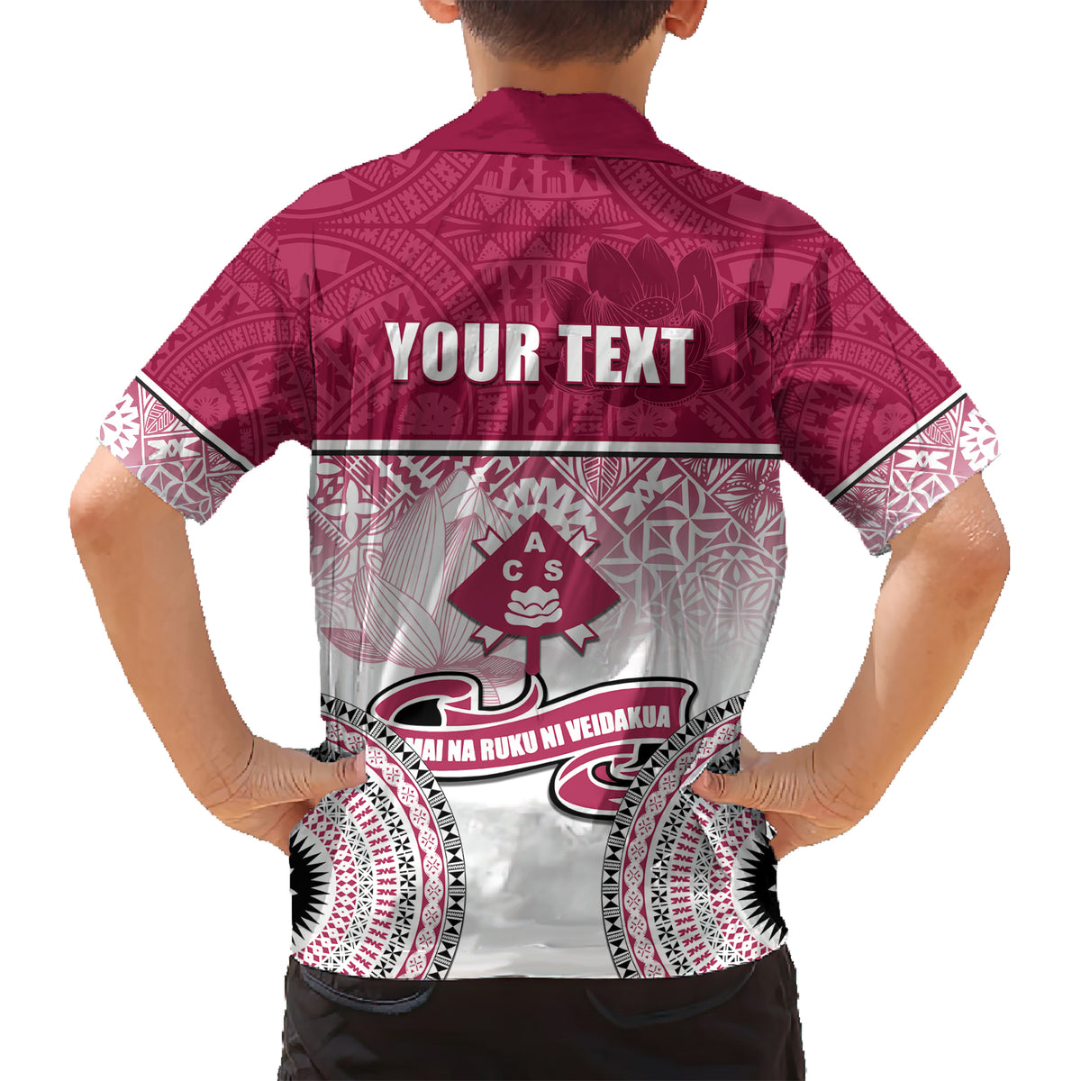 Personalized Adi Cakobau School Kid Hawaiian Shirt With Fijian Tapa Pattern LT05 - Polynesian Pride