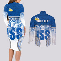 personalized-international-school-suva-couples-matching-long-sleeve-bodycon-dress-and-long-sleeve-button-shirts-with-fijian-tapa-pattern
