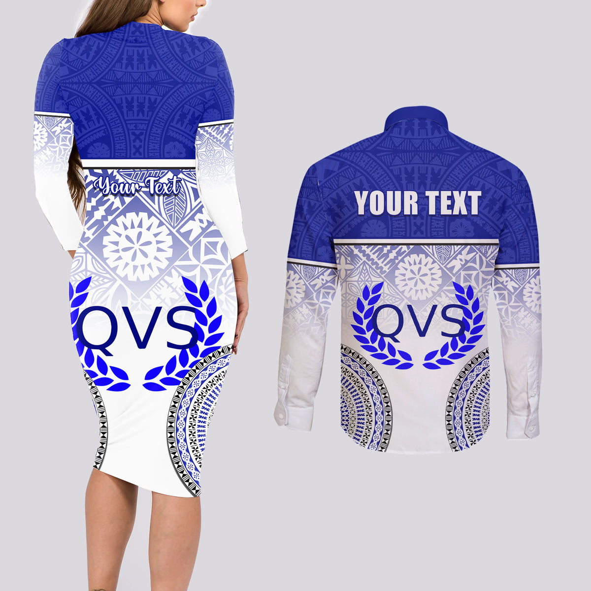 personalized-queen-victoria-school-couples-matching-long-sleeve-bodycon-dress-and-long-sleeve-button-shirts-with-fijian-tapa-pattern