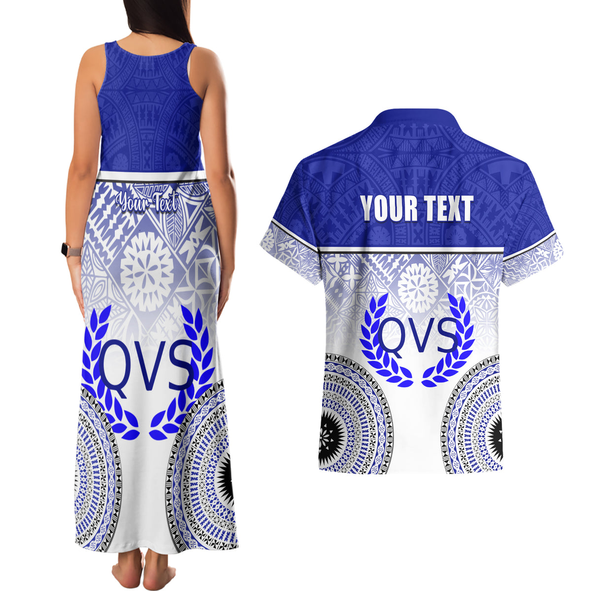 personalized-queen-victoria-school-couples-matching-tank-maxi-dress-and-hawaiian-shirt-with-fijian-tapa-pattern