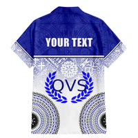 Personalized Queen Victoria School Family Matching Mermaid Dress and Hawaiian Shirt With Fijian Tapa Pattern LT05 - Polynesian Pride