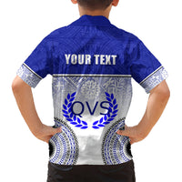 Personalized Queen Victoria School Kid Hawaiian Shirt With Fijian Tapa Pattern LT05 - Polynesian Pride
