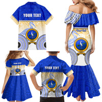 Personalized Ratu Kadavulevu School Family Matching Mermaid Dress and Hawaiian Shirt With Fijian Tapa Pattern LT05 - Polynesian Pride