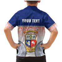 Personalized Marist Brothers High School Family Matching Mermaid Dress and Hawaiian Shirt With Fijian Tapa Pattern LT05 - Polynesian Pride