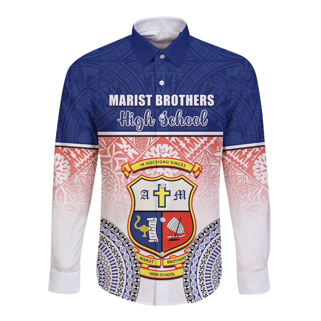 personalized-marist-brothers-high-school-long-sleeve-button-shirt-with-fijian-tapa-pattern