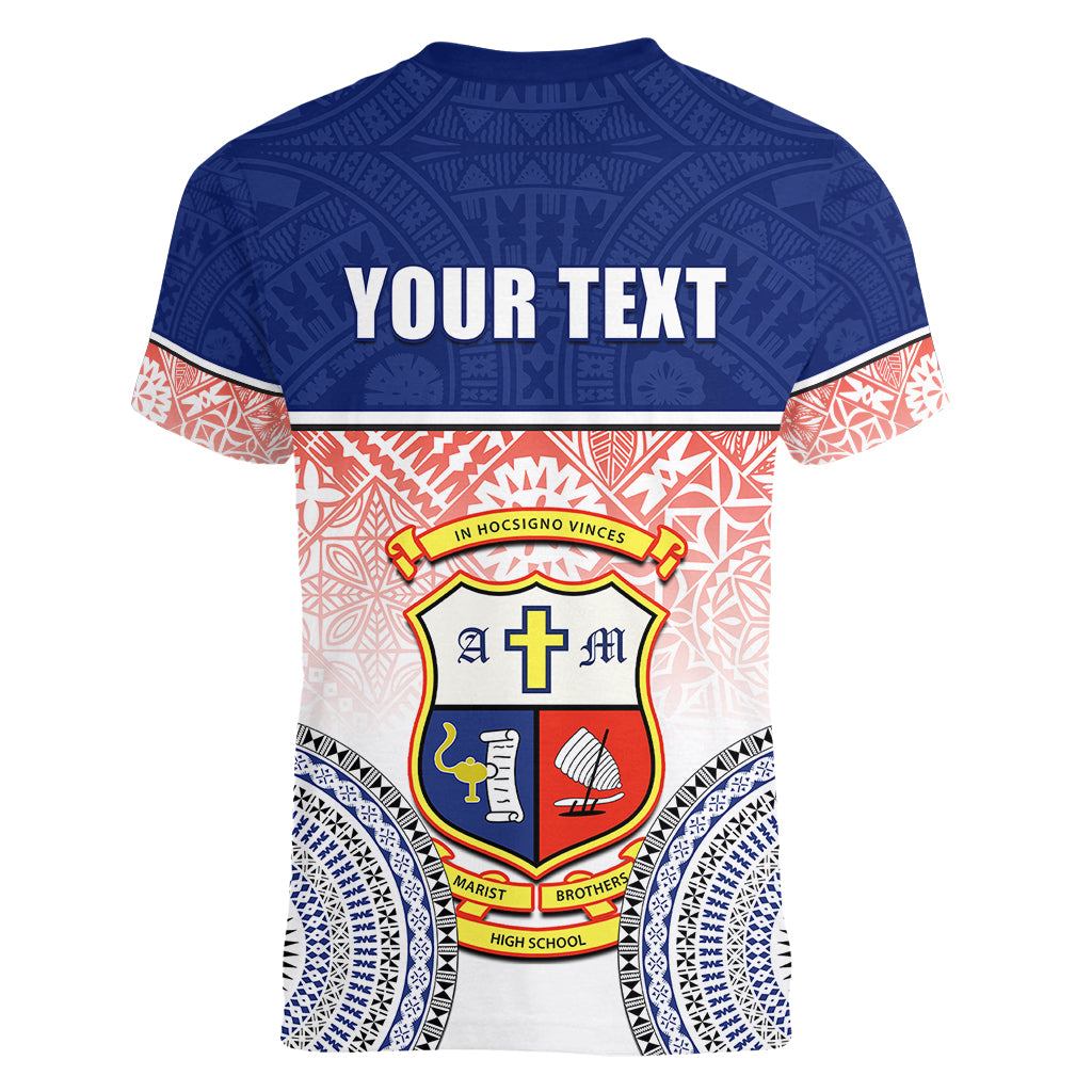 personalized-marist-brothers-high-school-women-v-neck-t-shirt-with-fijian-tapa-pattern