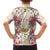 Hawaii Palaka Family Matching Off The Shoulder Long Sleeve Dress and Hawaiian Shirt Yellow Tribal Pattern With Tropical Flowers - Polynesian Pride