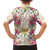 Hawaii Palaka Family Matching Short Sleeve Bodycon Dress and Hawaiian Shirt Yellow Tribal Pattern With Tropical Flowers - Polynesian Pride