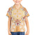 Hawaii Peach Palaka Family Matching Off The Shoulder Long Sleeve Dress and Hawaiian Shirt With Tapa Pattern Tropical Flowers - Polynesian Pride