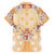 Hawaii Peach Palaka Family Matching Off Shoulder Maxi Dress and Hawaiian Shirt With Tapa Pattern Tropical Flowers - Polynesian Pride