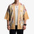 Hawaii Peach Palaka Kimono With Tapa Pattern Tropical Flowers - Polynesian Pride