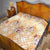 Hawaii Peach Palaka Quilt With Tapa Pattern Tropical Flowers - Polynesian Pride