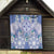 Hawaii Violet Palaka Quilt With Tapa Pattern Tropical Flowers - Polynesian Pride
