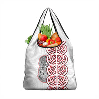 Aotearoa New Zealand Grocery Bag Maori Marae Pattern Tiki