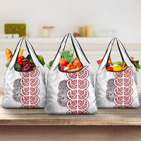 Aotearoa New Zealand Grocery Bag Maori Marae Pattern Tiki